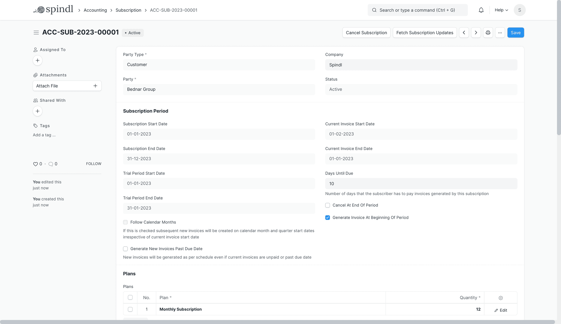 Auto-Invoicing (Subscriptions)