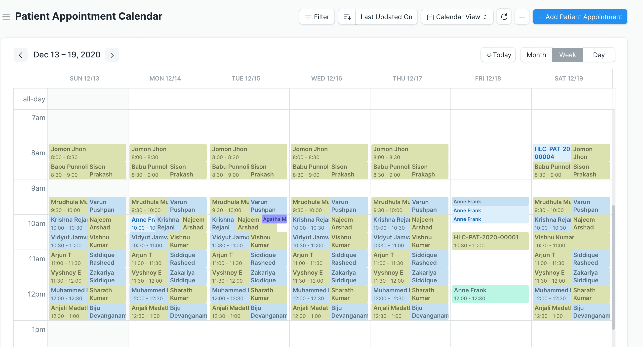 Patient Appointments